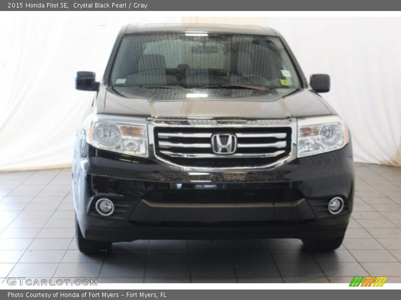 Crystal Black Pearl / Gray 2015 Honda Pilot SE