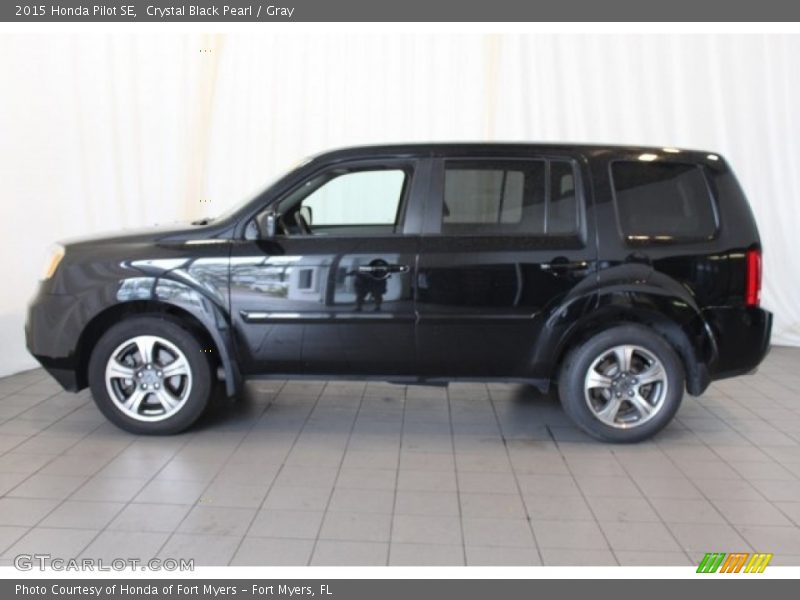 Crystal Black Pearl / Gray 2015 Honda Pilot SE