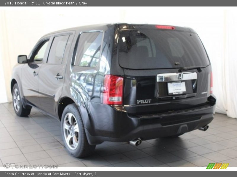 Crystal Black Pearl / Gray 2015 Honda Pilot SE