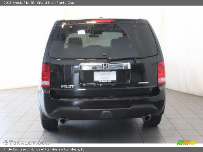 Crystal Black Pearl / Gray 2015 Honda Pilot SE