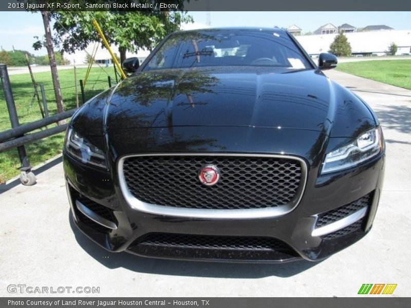 Santorini Black Metallic / Ebony 2018 Jaguar XF R-Sport