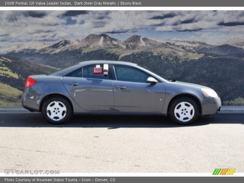 Dark Steel Gray Metallic / Ebony Black 2008 Pontiac G6 Value Leader Sedan