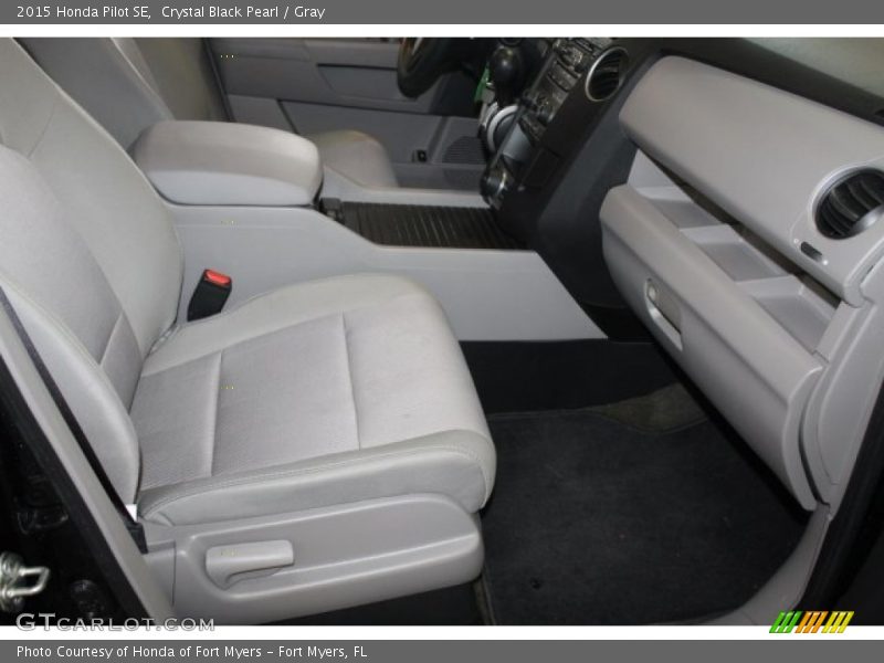 Crystal Black Pearl / Gray 2015 Honda Pilot SE