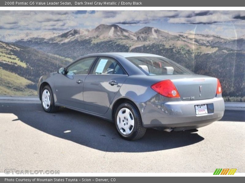 Dark Steel Gray Metallic / Ebony Black 2008 Pontiac G6 Value Leader Sedan