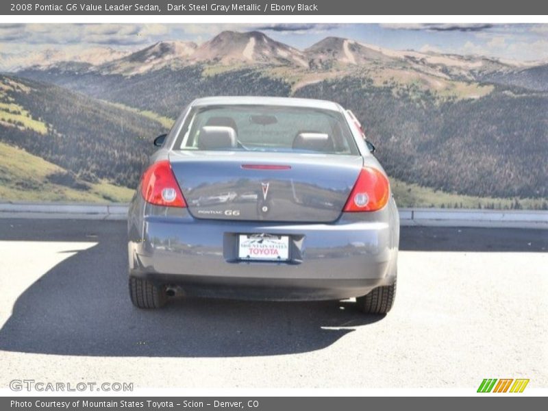 Dark Steel Gray Metallic / Ebony Black 2008 Pontiac G6 Value Leader Sedan