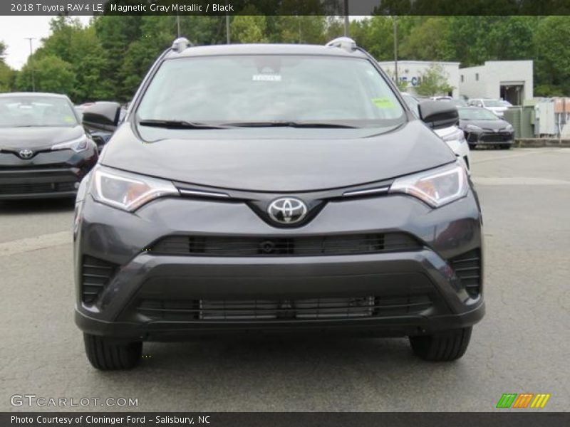 Magnetic Gray Metallic / Black 2018 Toyota RAV4 LE