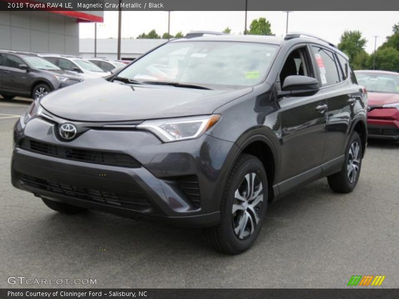 Magnetic Gray Metallic / Black 2018 Toyota RAV4 LE