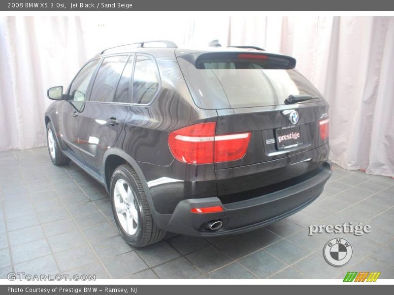 Jet Black / Sand Beige 2008 BMW X5 3.0si