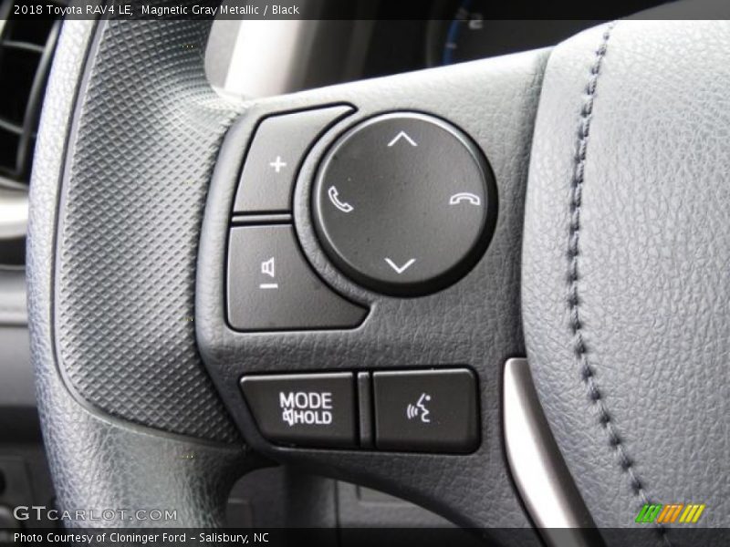 Magnetic Gray Metallic / Black 2018 Toyota RAV4 LE