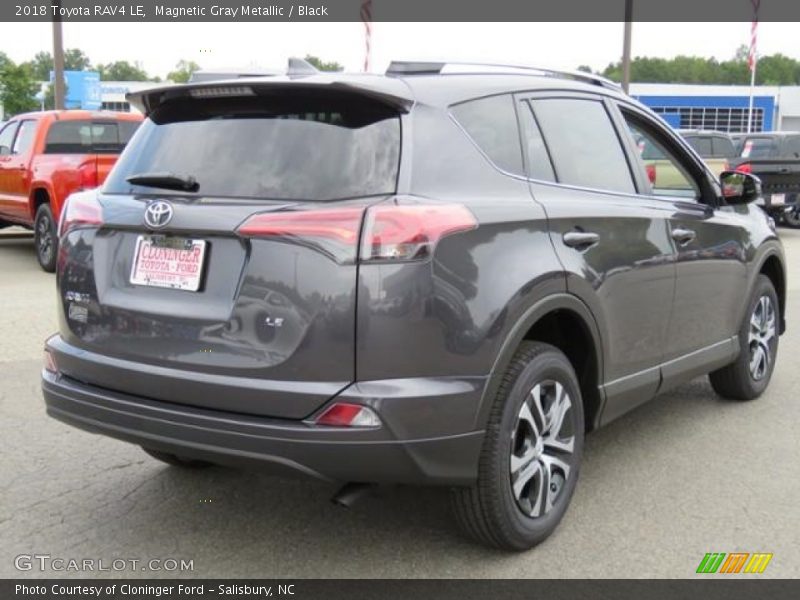 Magnetic Gray Metallic / Black 2018 Toyota RAV4 LE