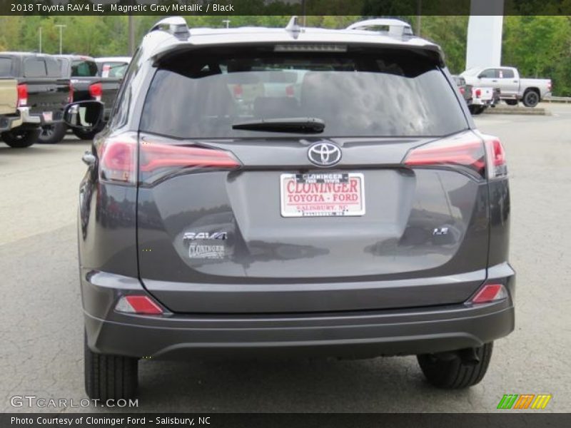 Magnetic Gray Metallic / Black 2018 Toyota RAV4 LE