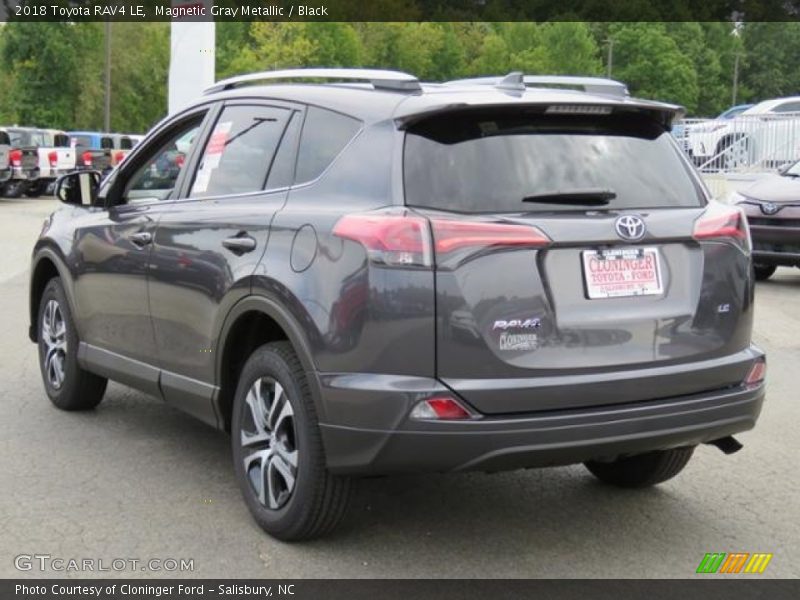 Magnetic Gray Metallic / Black 2018 Toyota RAV4 LE