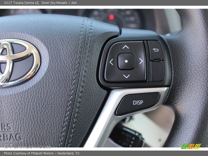 Silver Sky Metallic / Ash 2017 Toyota Sienna LE