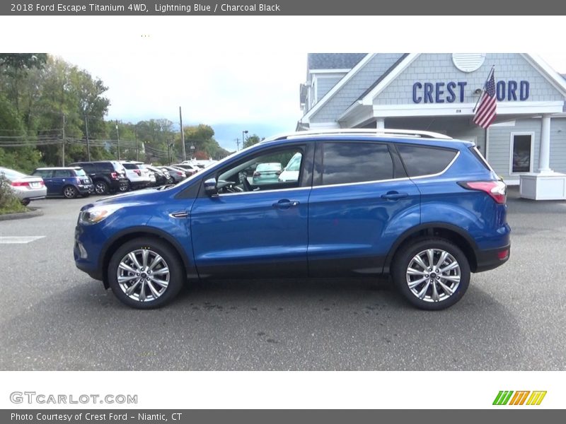 Lightning Blue / Charcoal Black 2018 Ford Escape Titanium 4WD