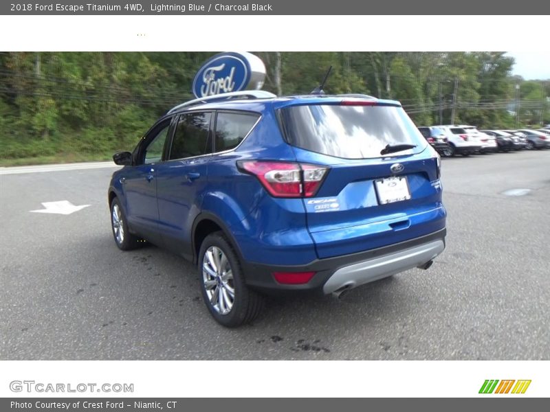 Lightning Blue / Charcoal Black 2018 Ford Escape Titanium 4WD