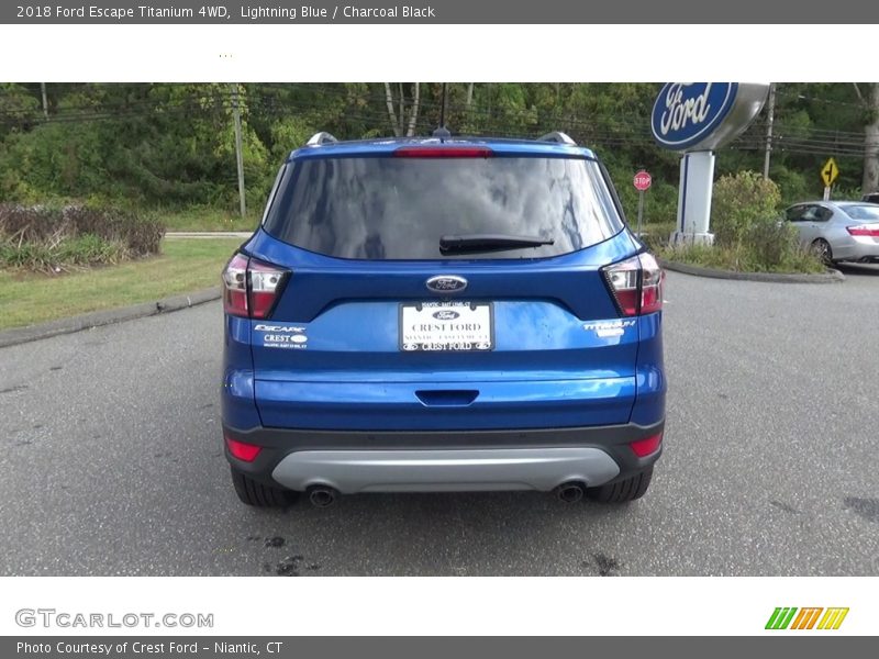 Lightning Blue / Charcoal Black 2018 Ford Escape Titanium 4WD