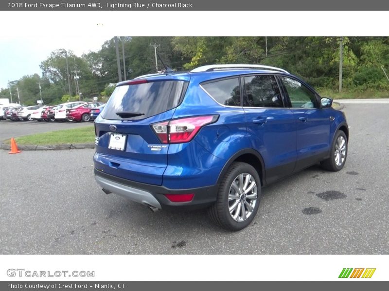 Lightning Blue / Charcoal Black 2018 Ford Escape Titanium 4WD