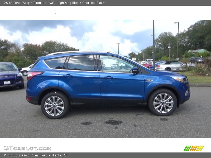 Lightning Blue / Charcoal Black 2018 Ford Escape Titanium 4WD
