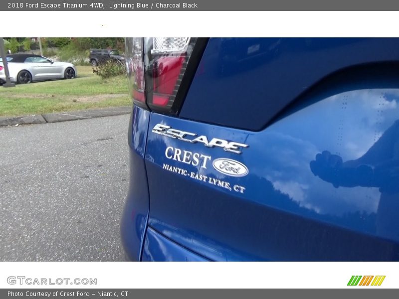 Lightning Blue / Charcoal Black 2018 Ford Escape Titanium 4WD