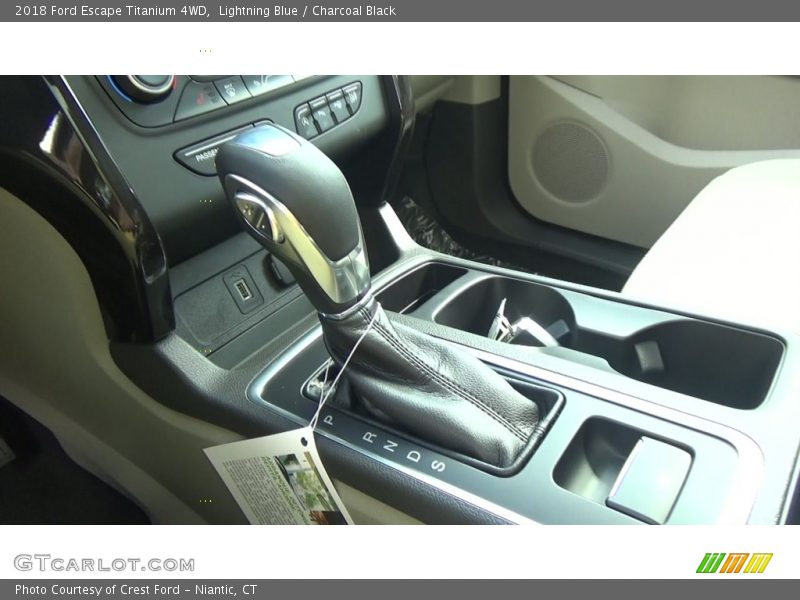 Lightning Blue / Charcoal Black 2018 Ford Escape Titanium 4WD