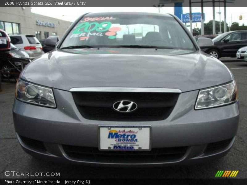 Steel Gray / Gray 2008 Hyundai Sonata GLS