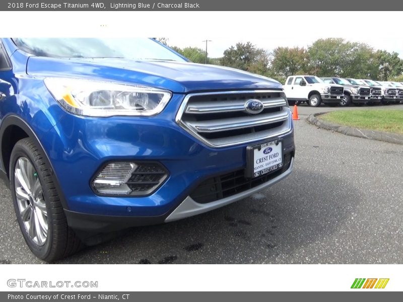 Lightning Blue / Charcoal Black 2018 Ford Escape Titanium 4WD