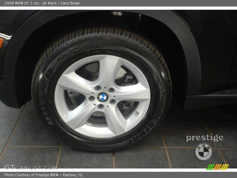 Jet Black / Sand Beige 2008 BMW X5 3.0si