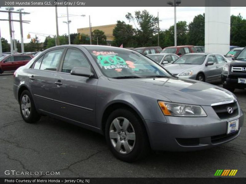 Steel Gray / Gray 2008 Hyundai Sonata GLS