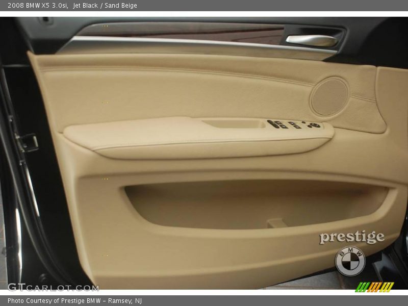 Jet Black / Sand Beige 2008 BMW X5 3.0si