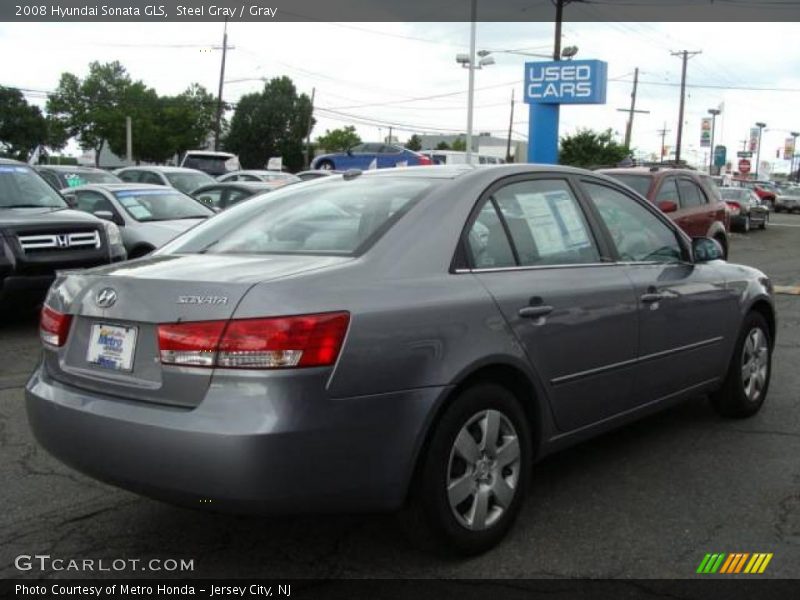 Steel Gray / Gray 2008 Hyundai Sonata GLS