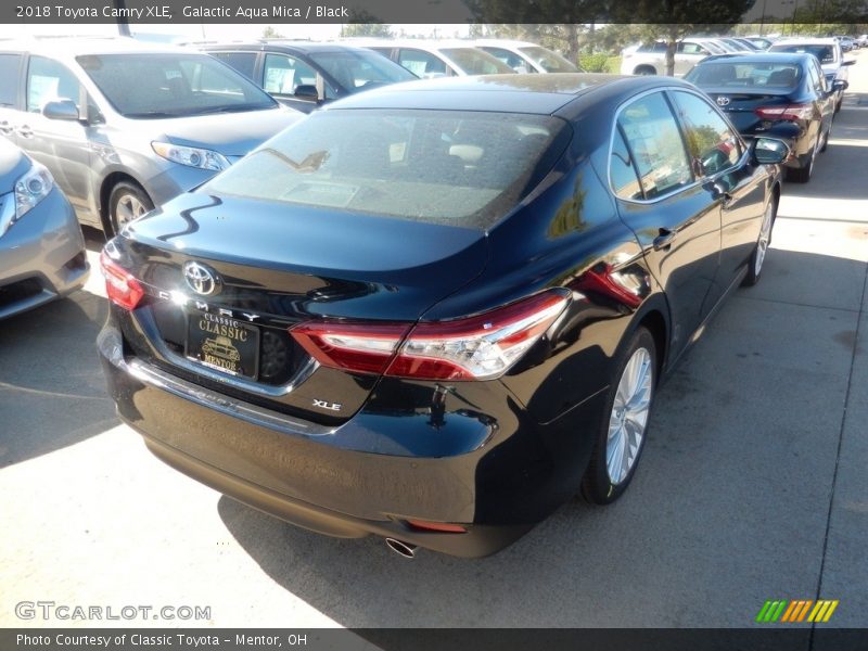 Galactic Aqua Mica / Black 2018 Toyota Camry XLE