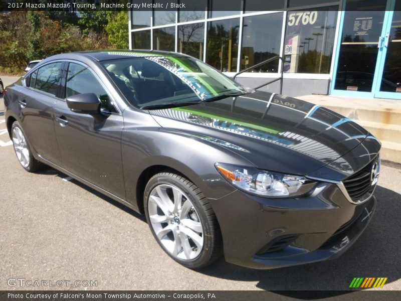 Machine Gray Metallic / Black 2017 Mazda Mazda6 Touring
