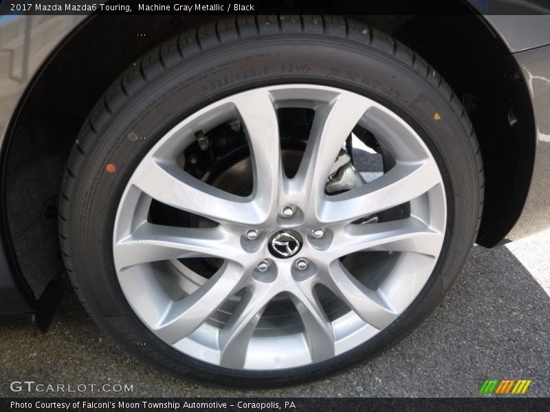Machine Gray Metallic / Black 2017 Mazda Mazda6 Touring