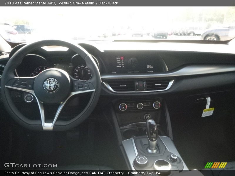 Vesuvio Gray Metallic / Black/Black 2018 Alfa Romeo Stelvio AWD