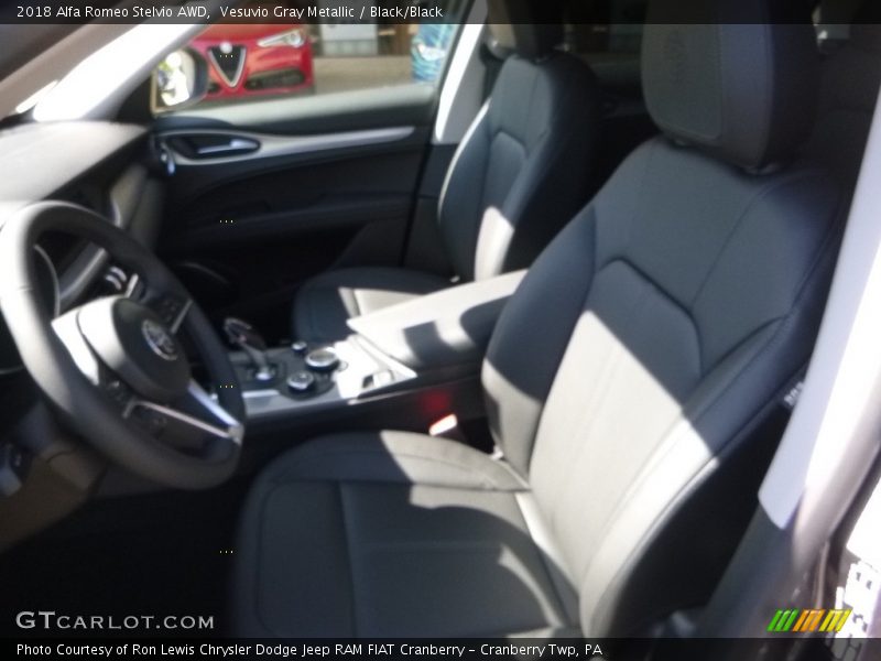 Vesuvio Gray Metallic / Black/Black 2018 Alfa Romeo Stelvio AWD