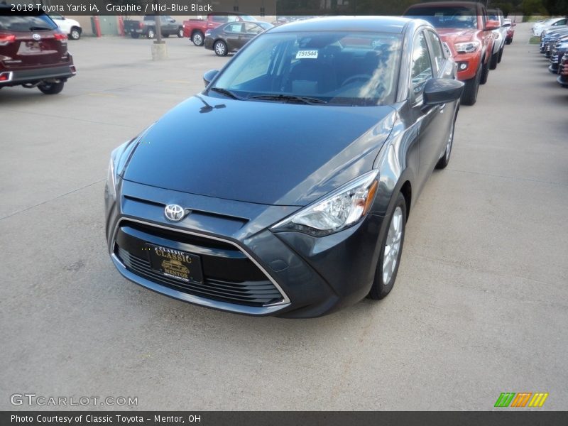 Graphite / Mid-Blue Black 2018 Toyota Yaris iA