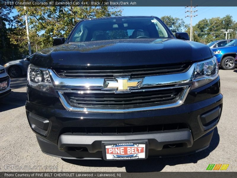 Black / Jet Black/Dark Ash 2018 Chevrolet Colorado WT Extended Cab 4x4