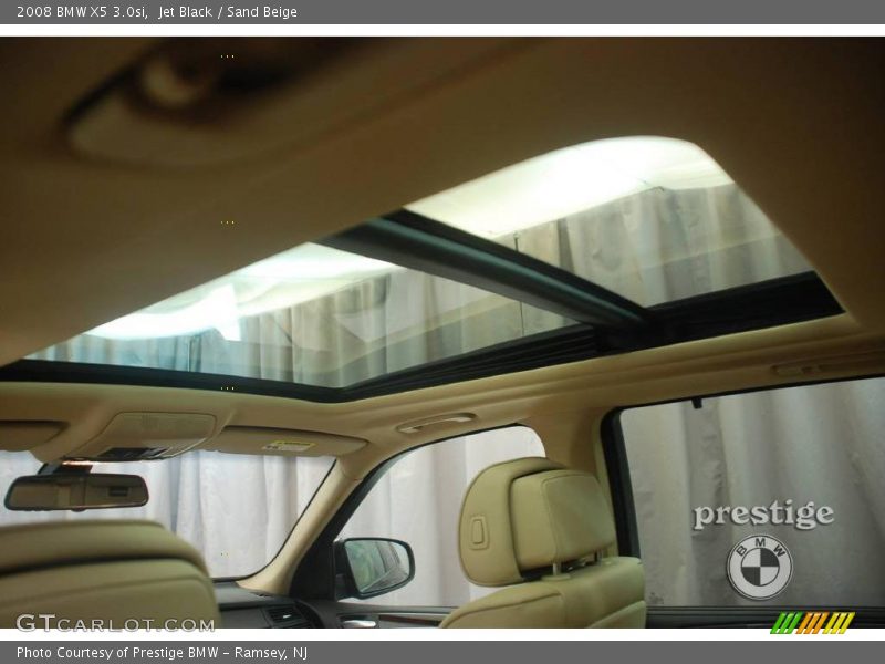 Jet Black / Sand Beige 2008 BMW X5 3.0si