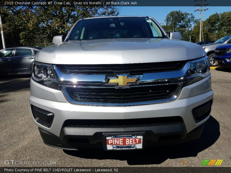 Silver Ice Metallic / Jet Black/Dark Ash 2018 Chevrolet Colorado WT Crew Cab
