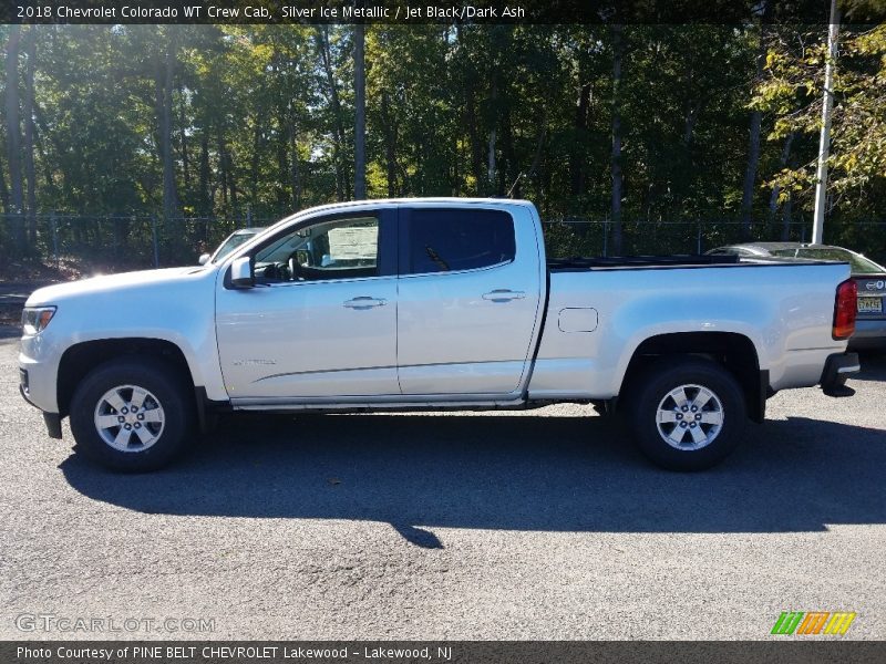 Silver Ice Metallic / Jet Black/Dark Ash 2018 Chevrolet Colorado WT Crew Cab