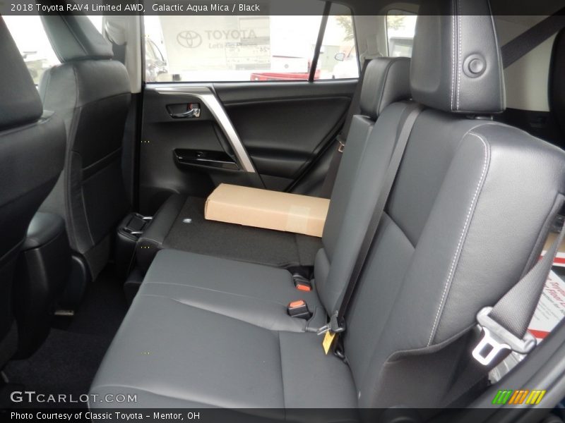 Galactic Aqua Mica / Black 2018 Toyota RAV4 Limited AWD