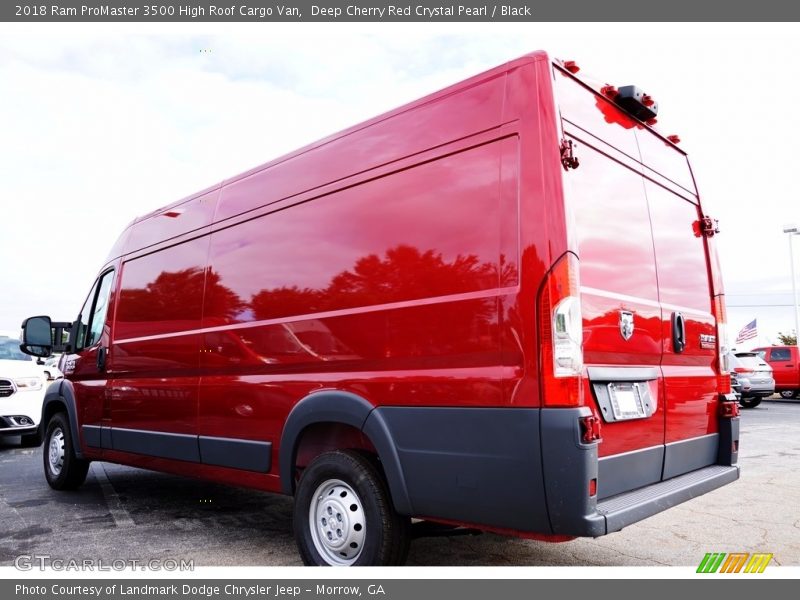 Deep Cherry Red Crystal Pearl / Black 2018 Ram ProMaster 3500 High Roof Cargo Van