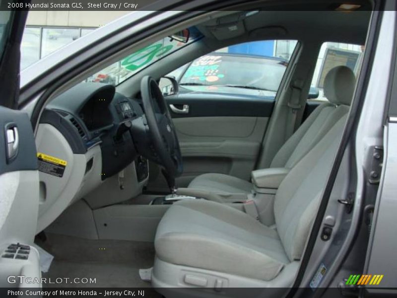 Steel Gray / Gray 2008 Hyundai Sonata GLS