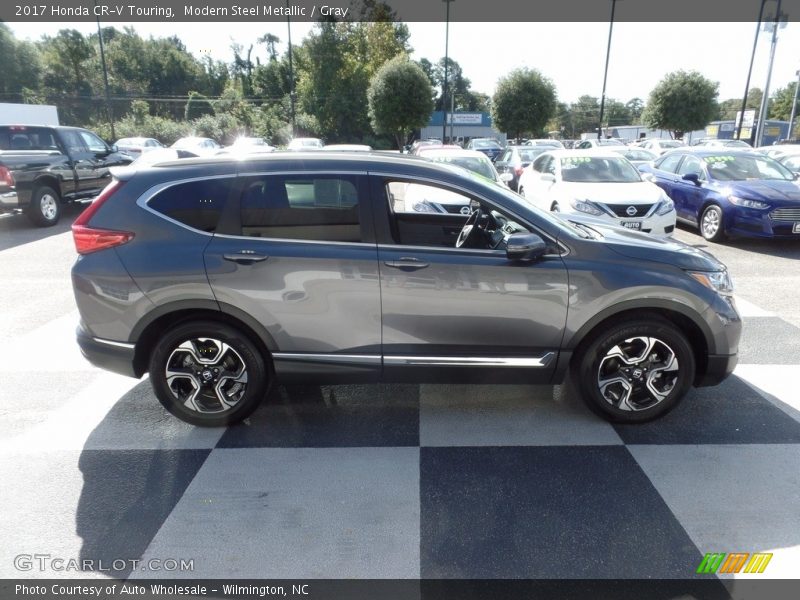 Modern Steel Metallic / Gray 2017 Honda CR-V Touring