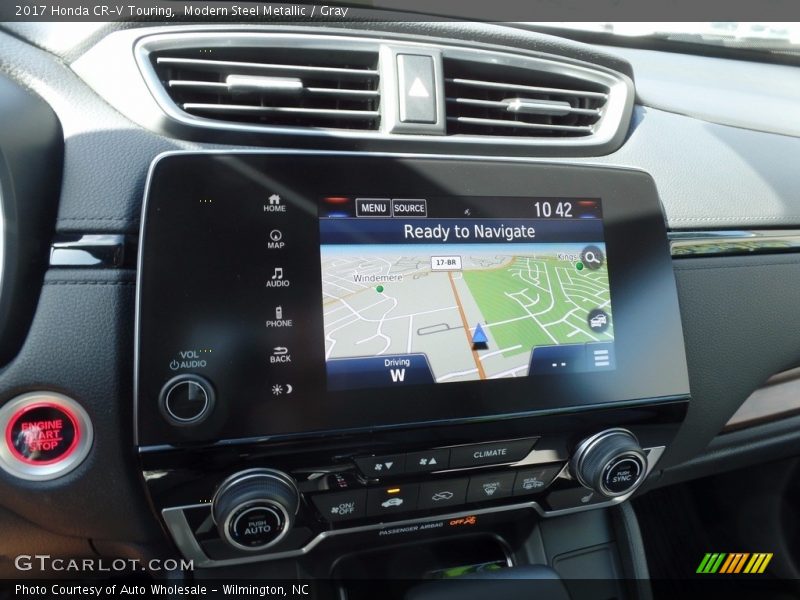 Modern Steel Metallic / Gray 2017 Honda CR-V Touring