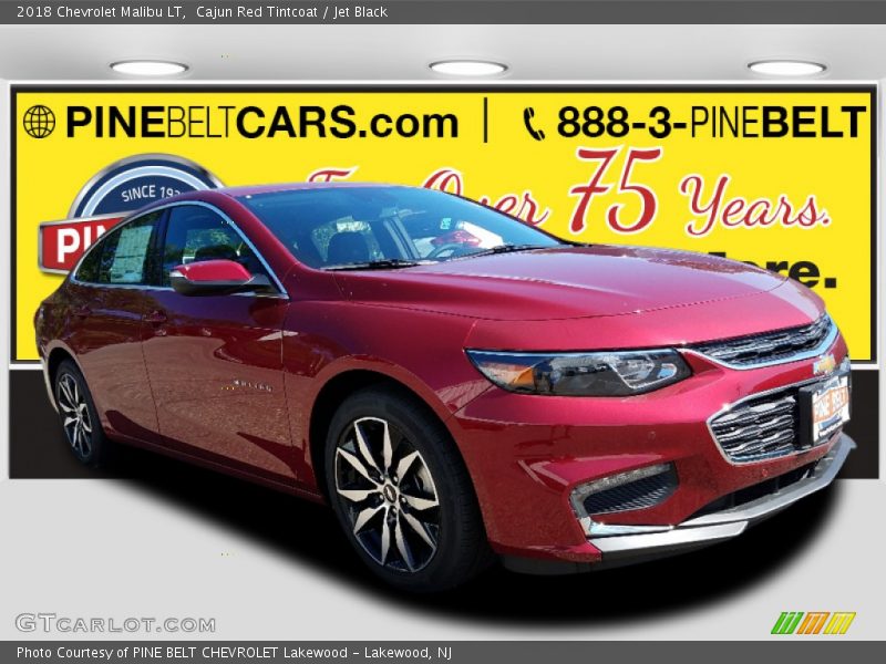 Cajun Red Tintcoat / Jet Black 2018 Chevrolet Malibu LT