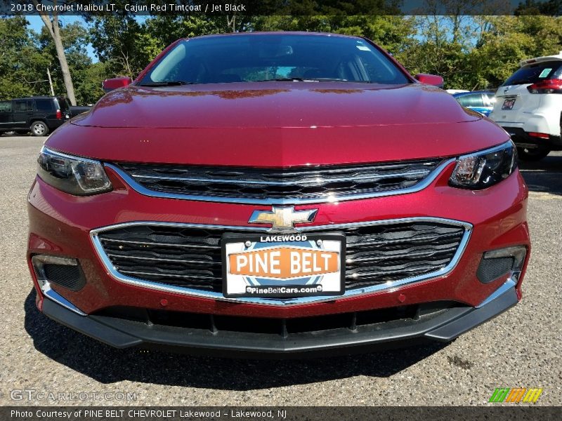 Cajun Red Tintcoat / Jet Black 2018 Chevrolet Malibu LT