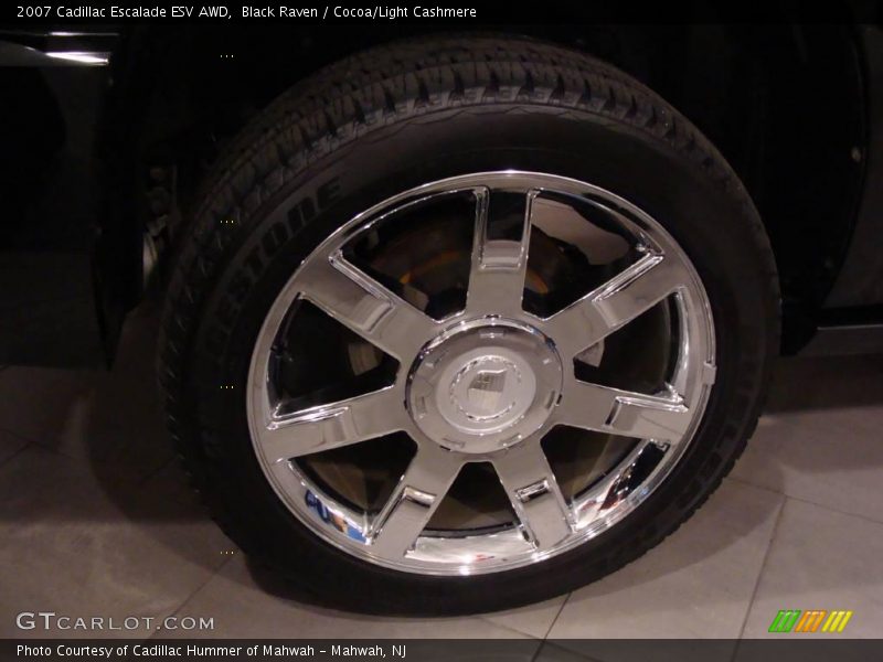 Black Raven / Cocoa/Light Cashmere 2007 Cadillac Escalade ESV AWD