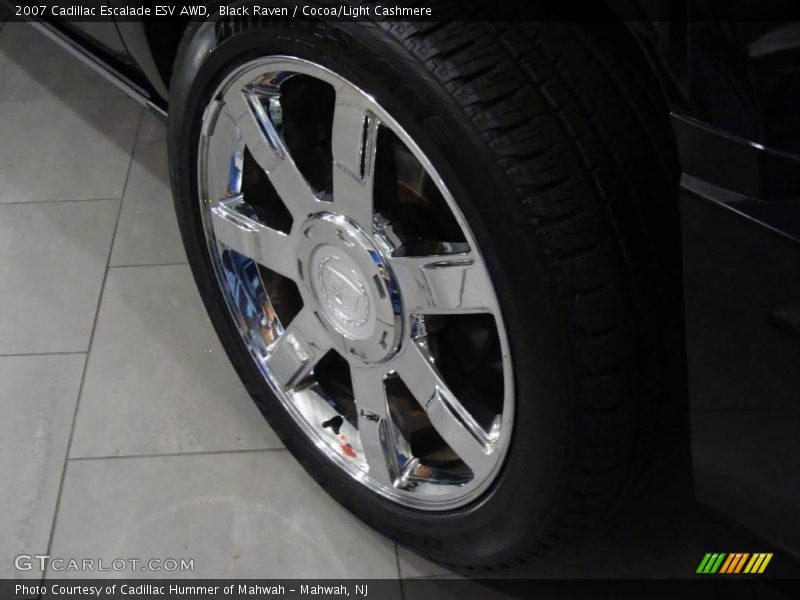 Black Raven / Cocoa/Light Cashmere 2007 Cadillac Escalade ESV AWD