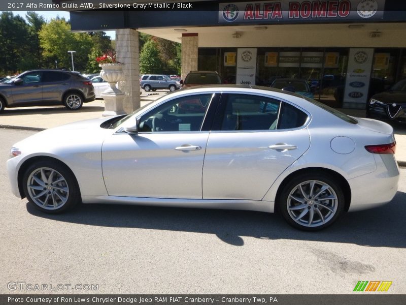 Silverstone Gray Metallic / Black 2017 Alfa Romeo Giulia AWD